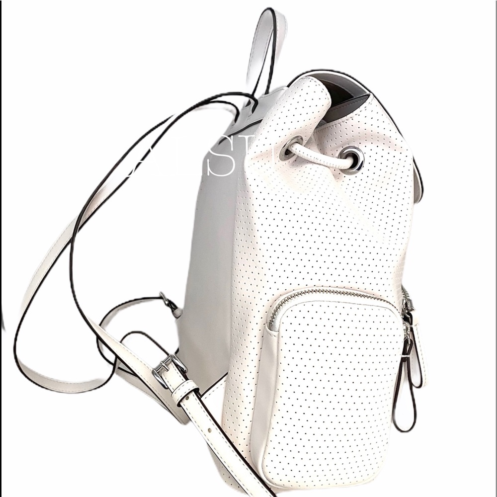 Michael Kors Abbey Vegan Faux Leather Optic White 35S0SAYB3J - Picture 4 of 14